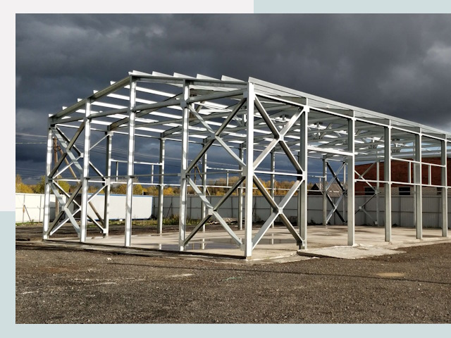 Двускатные ангары в Котельники от 637 руб. за квадрат