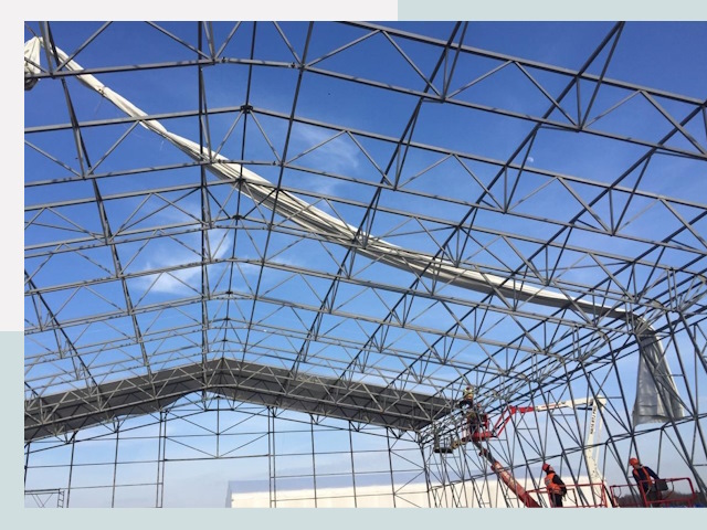 Шатровые ангары от 637 руб. в Котельниках и Московской области