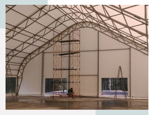 Шатровые ангары в Котельниках